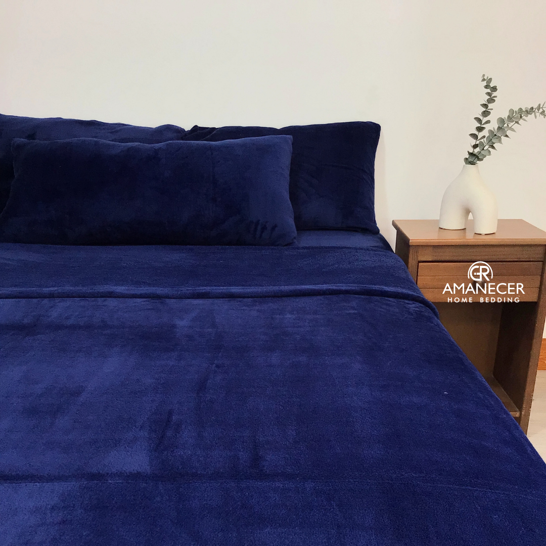 SABANA DE FELPA NACIONAL AZUL ACERO