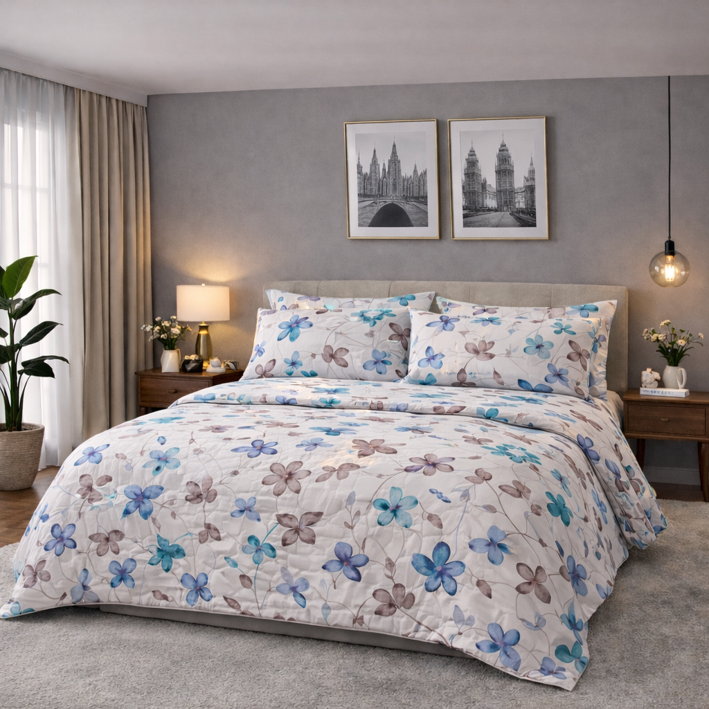 EDREDÓN VERANO/TODA ESTACIÓN AMGR208 160 HILOS