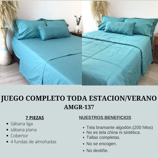 PACK VERANO/TODA ESTACION AMGR137 200 HILOS