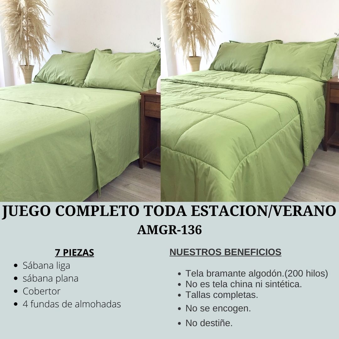 PACK VERANO/TODA ESTACION AMGR136 200 HILOS