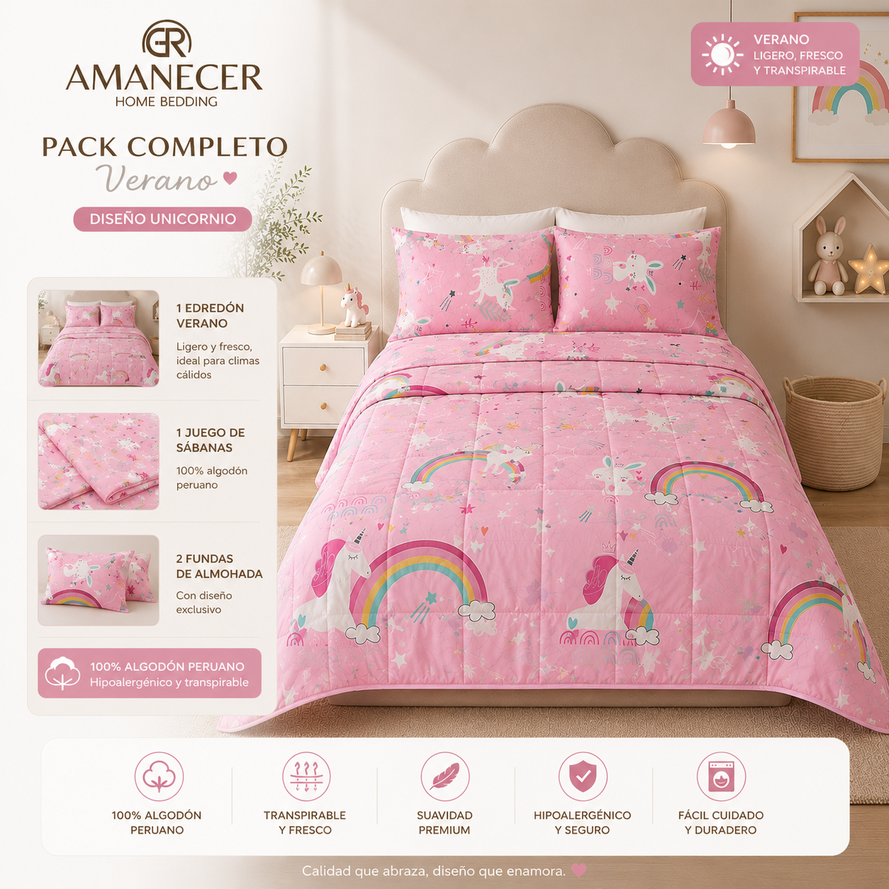 PACK VERANO/TODA ESTACION AMGR226 160 HILOS